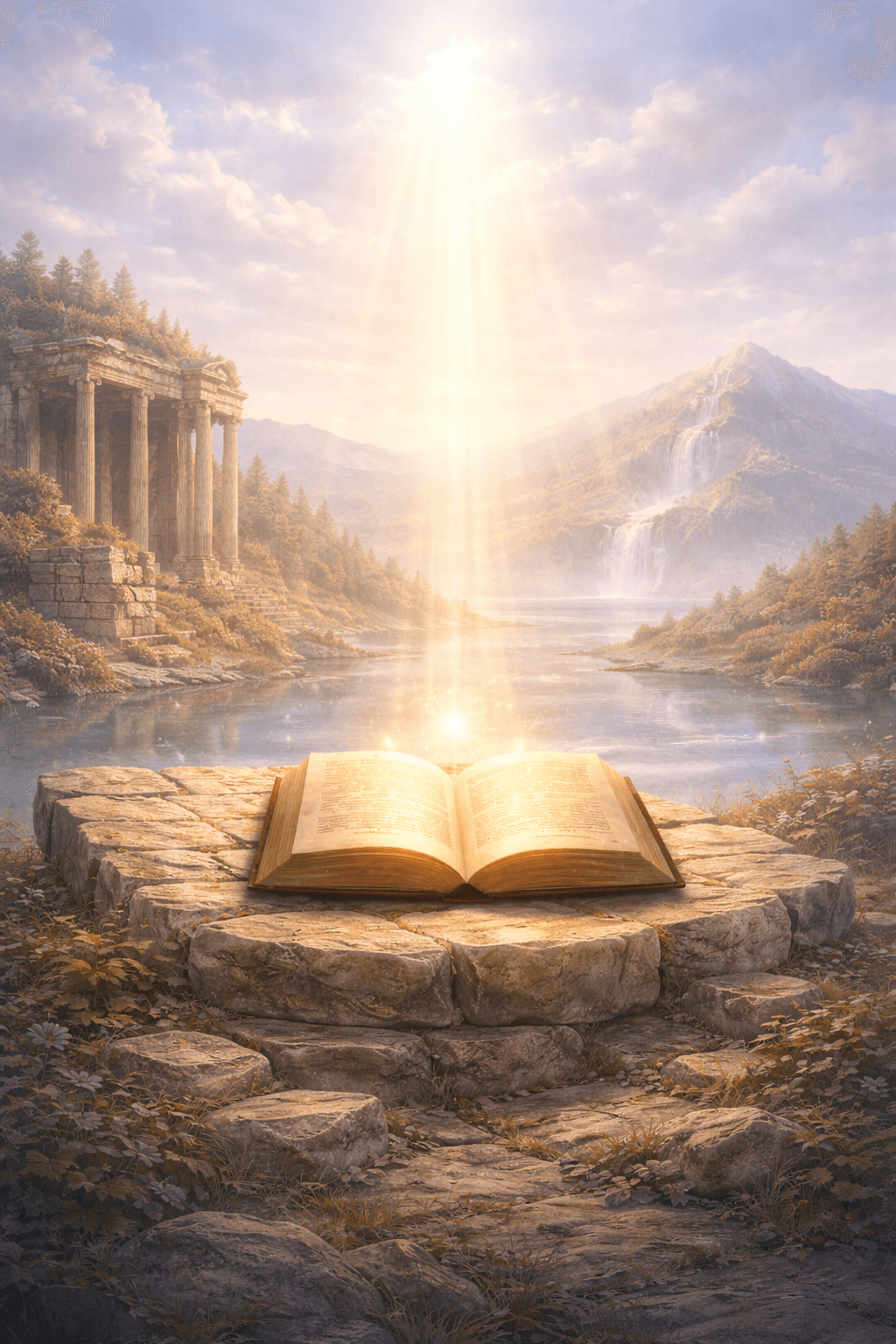 Открытая книга и свет